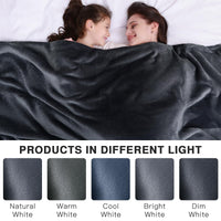 1 x RAW Customer Returns KANKAEU Cuddly Blanket Fluffy 200x230 cm, 380GSM Super Soft Delicate Fleece Blanket, Fluffy Blanket, Living Blanket Cuddly Blankets as Sofa Blanket, Flannel Blanket, Couch Blanket, Dark Grey - RRP €22.84