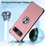 1 x RAW Customer Returns Supdeal Case Compatible with Samsung Galaxy S10 5G Case 6.7 , Mobile Phone Case Protective Case Shockproof with 360 Degree Magnetic Ring Stand, Bumper Case Cover Scratch-Resistant, Rose Gold - RRP €13.9