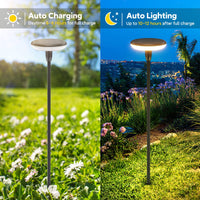 1 x RAW Customer Returns GEARLITE solar lamps for outdoor garden, pack of 4, warm white solar lights for outdoor use with 1000 mAh battery, 34 lumen extra bright garden lights with IP65 waterproof for garden decoration, patio, lawn, outdoor - RRP €37.3