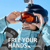 1 x RAW Customer Returns EXski Men s Ski Gloves, Waterproof, Warm, Snowboard Gloves, Winter Gloves S, Grey  - RRP €36.99