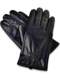 1 x Brand New YISEVEN Men s Buttery Soft Leather Gloves Lined Warm Soft Elegant Noble with Wool, Black Medium 9.0  - RRP €36.79