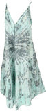 1 x RAW Customer Returns GURU SHOP Batik Jumpsuit, Summer Overall, Trouser Dress, Women, Aqua Grey, Synthetic, Size 40 - RRP €35.9