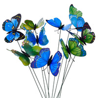 1 x RAW Customer Returns 24 Pieces Colorful Garden Butterflies Dragonflies Patio Ornaments on Sticks for Plant Decoration, Outdoor Yard, Garden Decoration - RRP €10.6