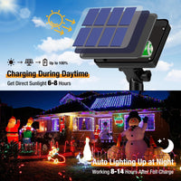 1 x RAW Customer Returns btfarm 2 Pieces Outdoor Solar Garden Lights, 15 2M 150LED Solar Outdoor Light Chain, Waterproof 8 Modes Copper Wire LED Fairy Lights Outdoor Solar Energy for Christmas Tree Patio Colorful  - RRP €19.15