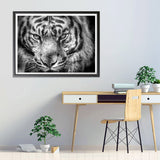 1 x Brand New Hoobee 5D Diamond Painting Tiger, Diamond Painting Pictures Animal, Diamond Painting Adults, Full Drill Embroidery Cross Stitch Art Craft for Home Wall Decoration 30 40 cm  - RRP €10.02