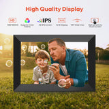 1 x RAW Customer Returns Frameo 10.1 inch WiFi Digital Photo Frame, 1280x800 HD IPS Touchscreen Photo Frame, 32GB Storage, Automatic Rotation, Wall Mountable, Share Photos Instantly from Anywhere - RRP €80.65