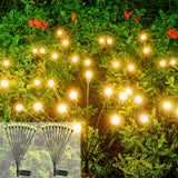 1 x RAW Customer Returns Firefly Solar Garden Lights, 4 Pack Firefly Garden Lights, 2 Lighting Modes Constant or Flashing , Waterproof, Weatherproof Solar Ground Lights Outdoor For Footpath Yard Patio Walkway Decor - RRP €23.18