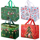 20 x Brand New Christmas gift bags, 4 pieces Christmas carrier bags, Christmas bags, large Christmas carrier bags with handles, multifunctional Christmas bags, Christmas gift packaging, Christmas non-woven bags - RRP €178.4