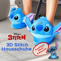 1 x RAW Customer Returns Disney Slippers Women s Stitch 3D, Eeyore 3D and Baby Yoda 3D Plush Warm Fluffy Slippers Funny Blue Stitch, numeric 38  - RRP €26.54