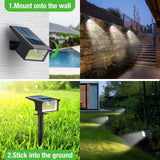 1 x RAW Customer Returns nipify solar lamps for outdoors with motion detector 3 pieces, 3 modes solar spotlights garden, IP65 solar garden lights solar lights outside path yard cold white - RRP €29.99