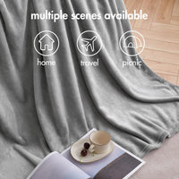 1 x RAW Customer Returns MIULEE Cuddly Blanket Fluffy Blanket Fleece Blanket Living Blankets Couch Blanket Fluffy Throw Microfiber Bedspread Sofa Blanket Blanket For Bed Sofa Bedroom Office 150x200 cm Light Gray - RRP €17.49