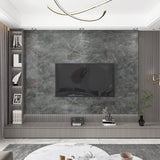 1 x RAW Customer Returns TOTIO Expanded Adhesive Film, 60cm x 5m, Dark Gray, Marble Look, Wall Sticker, Furniture, Glossy, Thick, Waterproof, Decorative Vinyl Film, Concrete-Granite Texture, Cement Gray - RRP €29.88