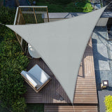 1 x RAW Customer Returns SUNNY GUARD Triangle Sun Sail 3.6x3.6x3.6m Waterproof Sun Protection Weather Protection Sail Canopy UV Protection for Balcony Terrace Garden, Light Grey - RRP €29.5