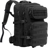 1 x RAW Customer Returns ProCase 40L Military Tactical Backpack, Large Capacity 3 Day Army Assault Pack Bag Go Bag Rucksack for Hiking Hunting, Trekking and Camping and other Outdoor Activities Black - RRP €37.99