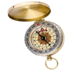 1 x RAW Customer Returns Camping Compass, Retro Compass Portable Compass Navigation Tools with for Camping Hiking Outdoor Activities - RRP €9.06