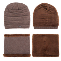 4 x Brand New GIKPAL Winter Hat Warm Knitted Hat and Scarf Gloves Set Beanie Hats with Fleece Lining for Women and Men Khaki  - RRP €79.92