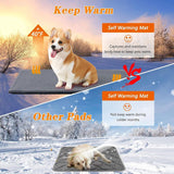 3 x Brand New Self-heating blanket for dogs and cats, 60 x 45 cm self-heating cat blanket, dog heat blanket, cat heat blanket, winter pet heat mat, self-heating dog mat, fluffy self-warming cat blanket - RRP €44.94