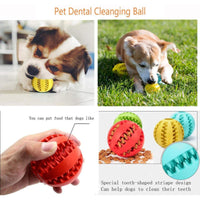 1 x Brand New Dog Toy Ball, Non-Toxic Bite Resistant Toy Ball for Dogs and Puppies, Chewing Teeth Cleaning Ball - RRP €18.0