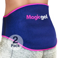 1 x RAW Customer Returns Magic Gel Back Ice Pack - Hot or cold compress for lower back and hips - Reusable cooling pad with closure also for bursitis - RRP €27.08