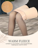 1 x Brand New Hestya 6 Pcs Fleece Lined Tights Thermal Tights for Women Black, Brown and Grey, with Feet, 220g  - RRP €22.8