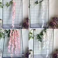 2 x RAW Customer Returns URCheers 1.8M 6Ft Garlands-Fake Hydrangea Vine Flowers Plants-Artificial Hydrangea Garland Flower-Silk Vine,Ivy for Outdoor,Indoor,Garden,Hotel,Wedding,Wall,Bathroom,Decoration White  - RRP €18.72