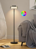 1 x RAW Customer Returns Henzin LED floor lamps for living room and bedroom reading lighting dimmable floor lamp with stepless dimming RGB color change modern standard lights black  - RRP €37.99