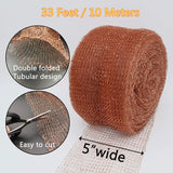 37 x RAW Customer Returns Copper Net, 12.5cm 1m, 100 Pure Copper Net, Rolled Copper Mesh, Gap Blocker for Hole Building, Seedling and Seed Protection, Filling Cloth Yourself - RRP €702.63