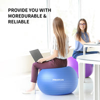 1 x RAW Customer Returns PROIRON Gymnastic Ball Pezzi Ball Seat Ball Training Ball Fitness Ball Balance for Core Training with Pump Anti Burst Pilates Ball Robust for Adults Office Pezzi Balls Gymnastic Balls - RRP €22.87