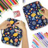 1 x RAW Customer Returns YOUSHARES Large pencil case holds 220 pencils or 145 gel pens for pencil case Aesthetic case, pencil case Multilayer color pencil case pencil case Lemon  - RRP €32.4