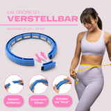 1 x RAW Customer Returns WELLRELAXX Smart Hula Hoop quiet up to 113cm circumference Hula Hoop for adults Hula Hoop with weight ball Hula Hoop for losing weight with belly belt - protects skin and clothing - RRP €29.99