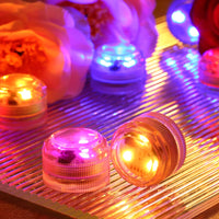 1 x RAW Customer Returns Rikiss Mini Submersible LED Lights, Waterproof LED Tea Lights Candle with Remote Control Battery Operated, RGB Color Changing for Vase Home Party Wedding Table Centerpieces, 10 Pack - RRP €20.16