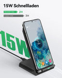 1 x RAW Customer Returns TECKNET Wireless Charger, 15W inductive charging station, Qi-certified wireless charging for iPhone 15 14 13 12 Pro Mini XR XS Samsung Galaxy S23 S22 S21 Google Pixel - RRP €17.14