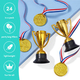 1 x RAW Customer Returns THE TWIDDLERS Pack of 12 sports festival gold medals 12 trophies trophies for children s birthdays, school games celebrations - party bags prizes - RRP €15.99