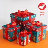 1 x RAW Customer Returns 8 Christmas themed gift boxes - Packs of 4 eye-catching designs - 2 of each size - Perfect as Christmas gift box decoration - RRP €20.16