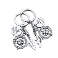 23 x Brand New Zysta Pack of 2 Mother Daughter Gift Heart Puzzle Keychain with No Matter Where Compass Pendant Birthday Long Distance Relationship Gifts for Mom Daughter - RRP €634.8