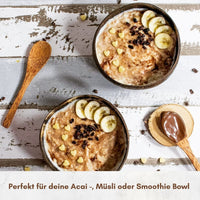 1 x RAW Customer Returns Meer Coco I Coconut Bowl Set of 2 I INCL. 33 recipes e-book I coconut shells I wooden spoons I coasters I ideal for acai muesli breakfast smoothie bowl I Buddha bowl - RRP €17.14