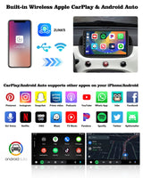 1 x RAW Customer Returns Hikity 2 64GB Android Car Radio for FIAT 500 2007 2008 2009 2010 2011 2012 2013 2014 2015, Built-in Wireless CarPlay and Android Auto, 9 Touchscreen Car Radio with Navi WiFi Rear View Camera - RRP €209.99