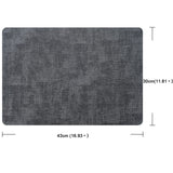 1 x Brand New Placemats leather set of 4 placemats PU artificial leather placemats, heat-resistant placemats, double-sided placemats, washable waterproof 43 x 30 cm place mats for home kitchen restaurant black - RRP €23.99