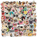 8 x Brand New Stickers 100 Pcs Decorative Sticker Cute Dog Pattern Graffiti Sticker Waterproof Sticker for Laptop, Suitcase, Skateboards and More - RRP €153.6