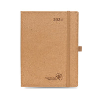 4 x RAW Customer Returns POPRUN Calendar 2024 Weekly Planner 22 x 16.5 cm - Made from 100 Renewable and Environmentally Friendly Materials - 12-Month Planner with 80 GSM Recycled Paper - Desert Brown - RRP €32.36