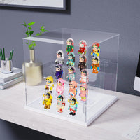 1 x RAW Customer Returns Nynelly 5 Tier Clear Acrylic Display Case, Funko Pop Presentation Box, Display Case Dust Cover for Action Figures, Collectible Toys, White, 12 L x W x H  - RRP €45.99