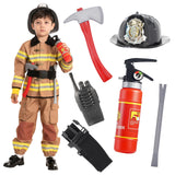 1 x Brand New Spooktacular Creations Child Unisex Fireman Costume Medium 8-10 yrs  - RRP €45.99