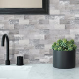 1 x RAW Customer Returns DEWOO 20 pieces wall panels wall tiles kitchen back wall wall cladding self-adhesive adhesive tiles wood kitchen bathroom 34 x 29 cm  - RRP €66.88