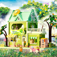 8 x Brand New STEM MATCH Flower House Building Set for Kids 6-12, Lemon Tea Shop Mini Block Building Kit, Creative Toys for Girls Kids 6-12 1350 Pieces  - RRP €163.2