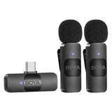 1 x RAW Customer Returns Boya BY-V20 USB-C Lavalier Microphone Wireless, Mini Clip-on Microphone with Noise Cancelling, Compatible with Android Type-C iPhone15, Laptop for YouTube, Podcast, Facebook, Vlogging Recording - RRP €59.95