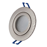 1 x RAW Customer Returns YanFeiYit 3x LED recessed spotlights round brushed stainless steel 5W warm white flat 230V recessed light IP44 also for bathroom, outdoor area borehole 65mm bathroom ceiling spot bathroom recessed spotlight - RRP €28.99