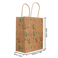 1 x RAW Customer Returns Belle Vous Pack of 48 Kraft Paper Gift Bags with Christmas Theme Christmas Bags with Handles - 6 Christmas Designs - Gift Bags - Parties, Gifts and Sweets - RRP €24.18