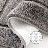 1 x Brand New MIULEE Bath Mat 1 Piece Non-Slip Microfiber Bathroom Carpet Water Absorption Soft for Entrance Doors Hallway Shower Living Room Bathtub 40x60 CM Silver Gray - RRP €16.13