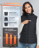 1 x RAW Customer Returns Topdot Heated Vest Women with Power Bank 7.4V 16000mAh, 8 Heating Zones, Heating Vest with 3 Temperature Levels, Lightweight Electric Heated Vest for Cycling, Camping Outdoor Work - RRP €90.47