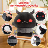 6 x Brand New Mewaii 36CM Soft Mothman Mushroom Stuffed Animal Plush Pillow Squishy Toy for Black - RRP €175.38